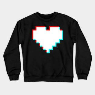 8 Bit Heart Glitch Crewneck Sweatshirt